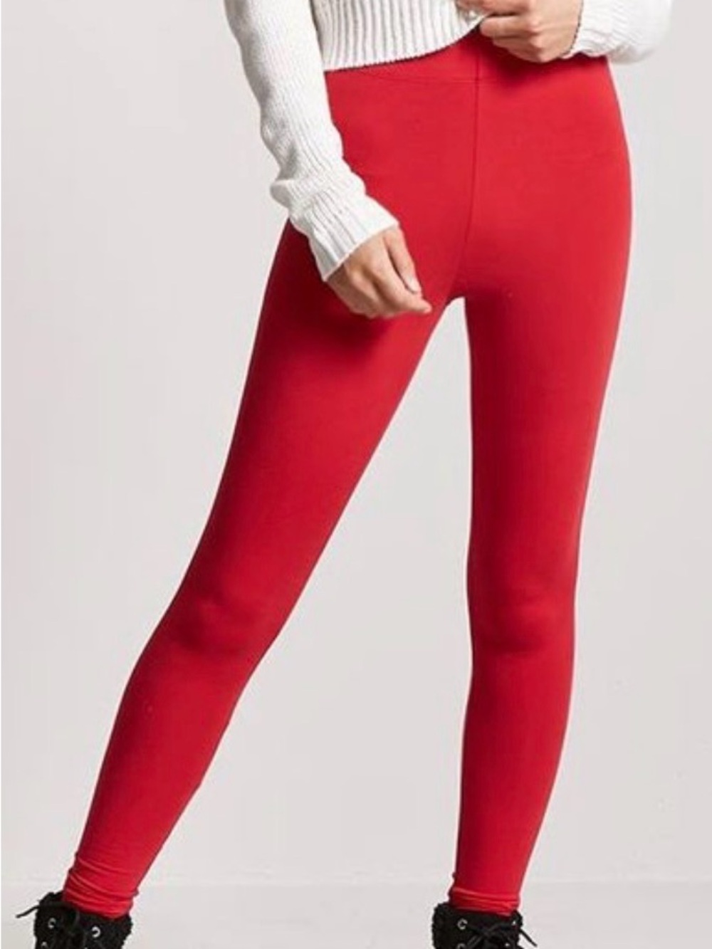 Red High-Waist perfect Leggings